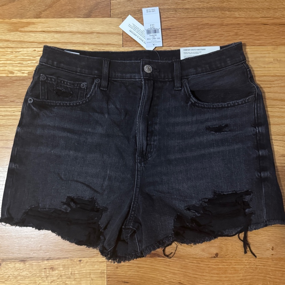 NWT AE Denim Highest Waist '90s Boyfriend Short size 8